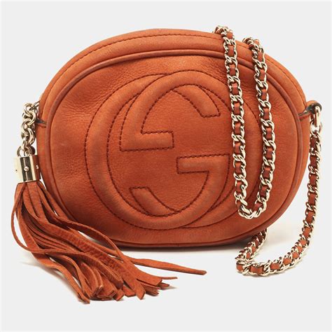 gucci disco bag brown|Gucci soho disco bag price.